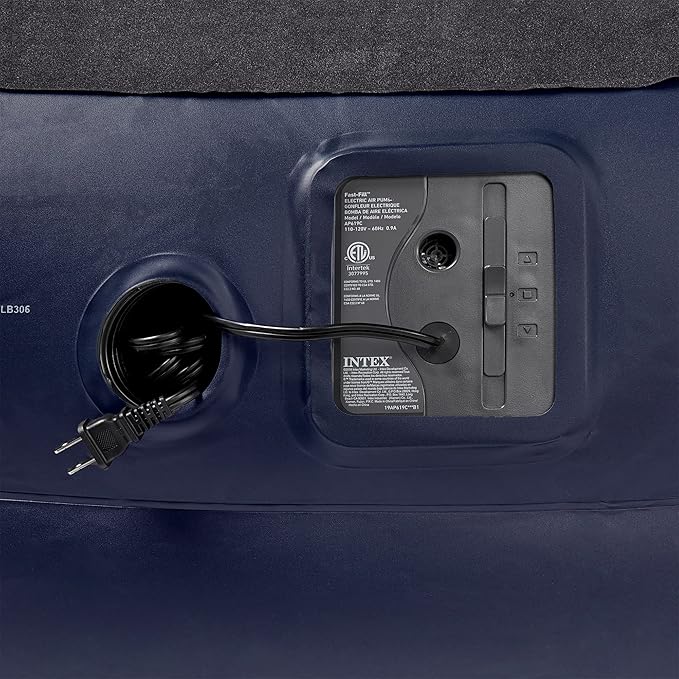 Intex Pillow Dura-Beam Series Rest Raised Airbed with Internal Pump (2020 Model)