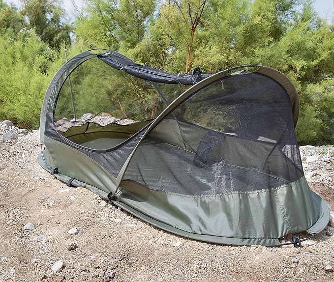 USGI Industries Bivy Tent | Lightweight Single Person Sleeping Net System for Outdoors Camping Survival Hiking Backpack | Mesh Protection