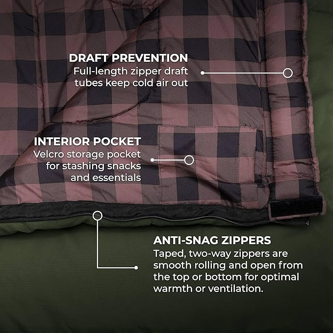 Teton Junior 20 Degree and 0 Degree Sleeping Bags. Finally Sleeping Bag for Boys Girls All Kids Warm and Comfortable for All Camping Weather and Built to Last