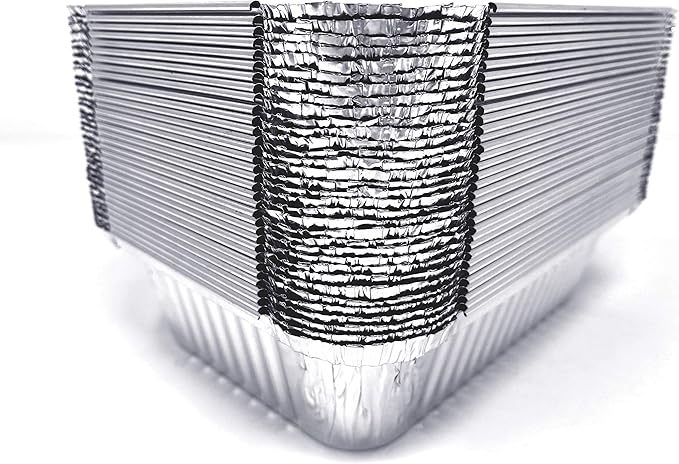 (480 Pack) Premium 1.5-LB Takeout Pans with Lids l Medium 7 x 5 x 2 l Heavy Duty Disposable Aluminum Foil for Catering Party Meal Prep Freezer Drip Pans BBQ Potluck Holidays