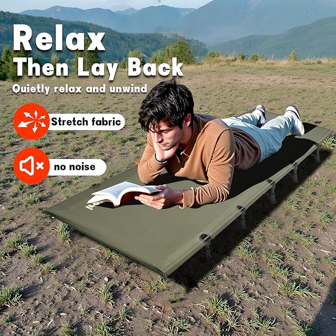 ASGARD Camping CotPortable Camping Bed for Adults ChildrenFoldable Sleeping cots for HikingCampingTravel Foldable Bed for Office nap Support 330LB Ultralight Backpacking Gear