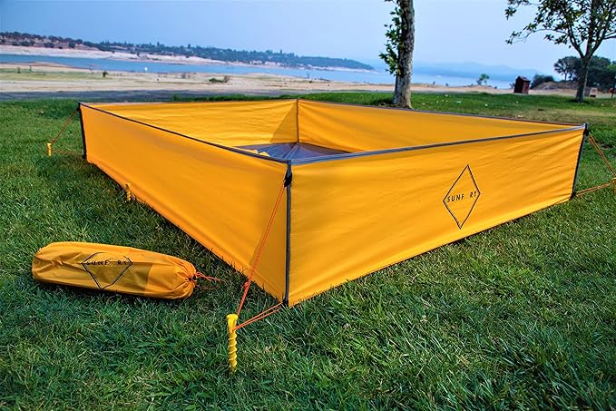 Sandproof Beach Walled Blanket Outdoors Beach Blanket with Sides Fitted Sheet Water Resistant Portable and Lightweight Outdoors Playpen for Sand and Grass
