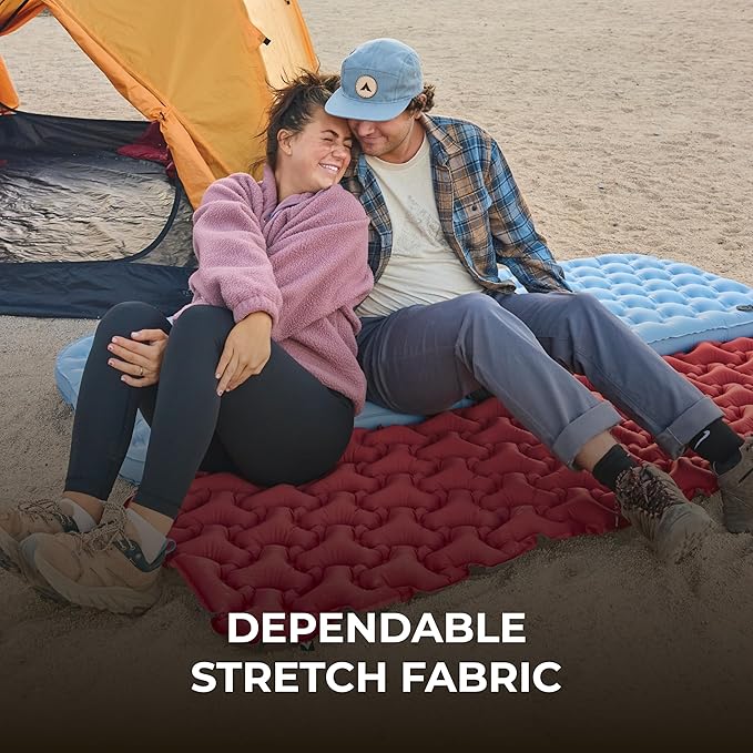 Teton Altos Inflatable Sleeping Pad Sleeping Mat for Camping Backpacking Hiking Budget Friendly and Durable