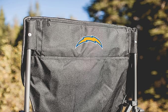 Picnic TIME NFL Unisex-Adult NFL Outlander Folding Camping Chair with Cooler Heavy Duty Beach Chair