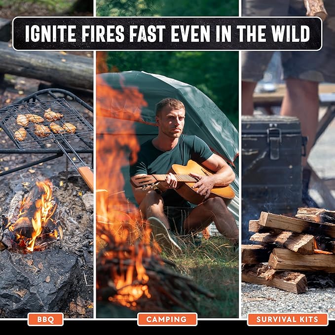 40lb Fatwood Fire Starter Sticks | 100% Natural Fire Starters for Grill Campfire Wood Stoves Bonfires | Easy Firestarter w/Just 2 Sticks in All Weather Conditions by Billy Buckskin (40lb Box)