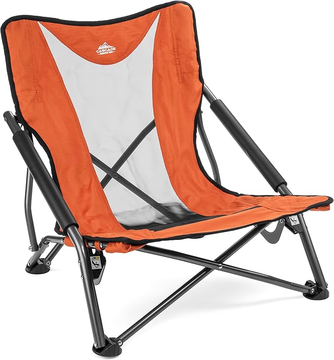 Cascade Mountain Tech Folding Camp Chair for Camping Beach Picnic Barbqeues Sporting Events with Carry Bag