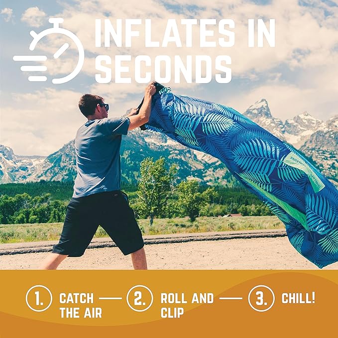 Chillbo Lazybone Inflatable Lounger - Ultimate Inflatable Couch for Maximum Chill - The Perfect Blow Up Couch for Music Festivals Or Lounger for Camping