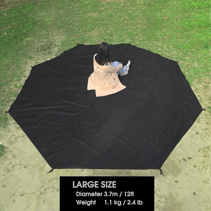 Preself Footprint for Tipi Hot Tent Ground Sheet Mat Tent Floor Waterproof Camping Tarp