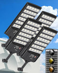 Ofuray Solar Lights Outdoor Waterproof 3000K/4000K/6500K Dusk to Dawn Solar Security Light with Motion Sensor &amp Remote Control IP66 Waterproof High Power LED Lighting for WallYardOutside Tri-4