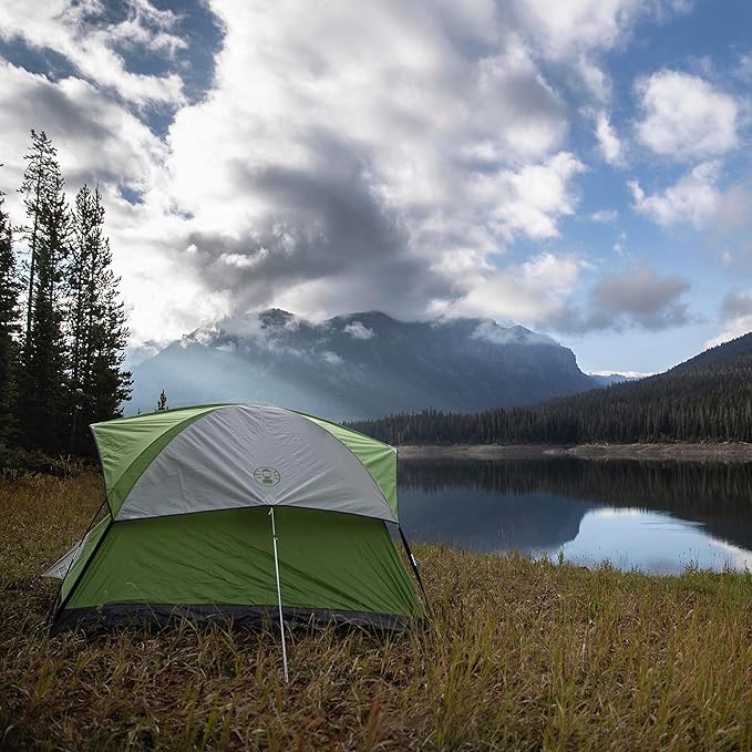 Coleman Sundome Camping Tent with Rainfly 2/3/4/6 Person Tent Sets Up in 10 Mins Weatherproof Shelter for Camping Festivals Backyard Sleepovers &amp More