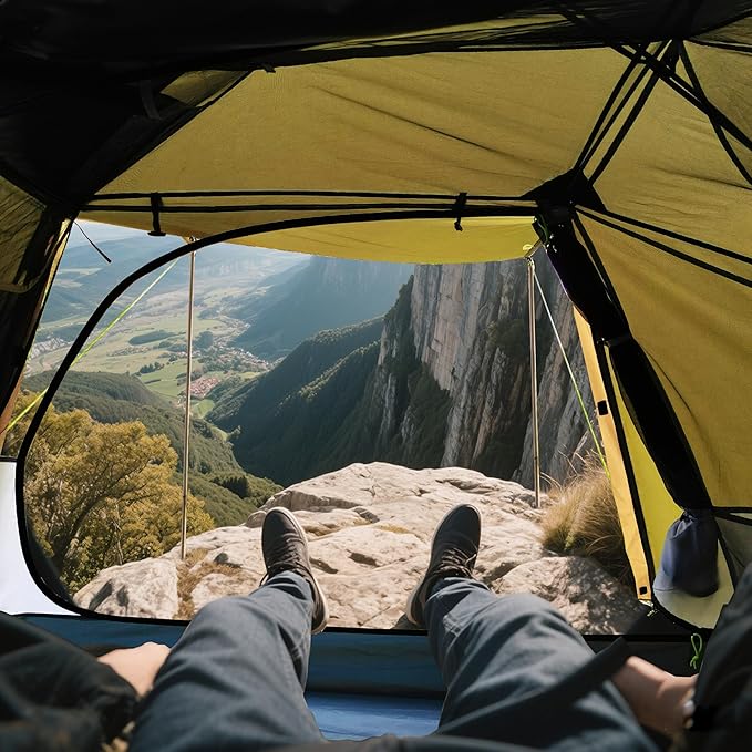 ThreeBears 2-Person Camping Tent Waterproof &amp Windproof Lightweight Backpacking Tent for Hiking Camping Mountaineering &amp Travel - Durable &amp Easy Setup