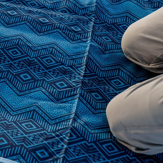 GRAND TRUNK Meadow Mat Large | Waterproof Outdoor Picnic Blanket with Stakes Lightweight &amp Packable for Beach Camping &amp Parks | Urban Camo
