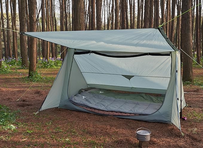 Sirius Two Ultralight Backpacking Tent 2 Person Trekking Pole Waterproof Compact Single Wall Bushcraft Shelter for Camping Hiking Kayaking