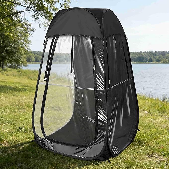 Weather Pod 1 Person Clear Tent Portable &amp Foldable for Watching Outdoor Sports Events Camping Fishing (Weather Pod)