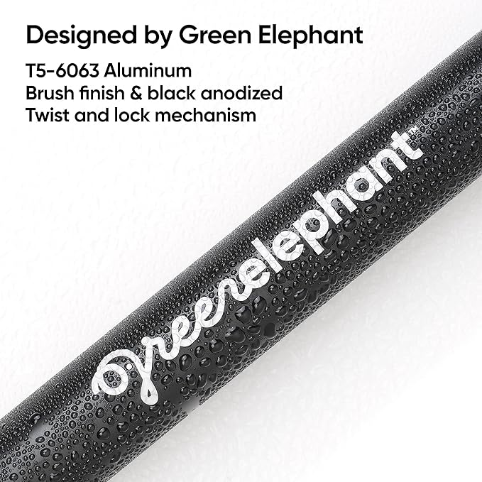 Green Elephant Camping Tarp Poles - Adjustable Aluminum Telescoping Tent Poles for Tarps Canopy &amp Awning - Heavy Duty Collapsible Pole Set of 4 - Extends 8ft Shrinks to 2ft - Caravan &amp Beach