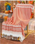 Rustic Farmhouse Throw Blanket Bedroom Decoration Living Room Accessories Sofa Couch Cover Chair Apartment Essential Home Finds Autumn House Goods Burnt Orange Terracotta Sunflower Thanksgiving Decor