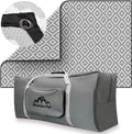 Mountain Mat Premium Outdoor RV Patio mat Sizes 8' x 12' 8' x 16' 8' x 20' Made from 100% Recycled Plastic for Tents Decks Campers and Beach – with Durable Carry Bag (8x12 Grey Diamond)