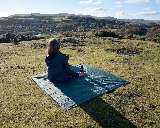 DD Hammocks - DD Magic Carpet Regular Size: 4.6ft x 4.6ft Fully Waterproof Compact Tarpaulin Rainfly for Ground Sheet Camping and Tarp Shelters