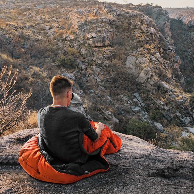 Bessport Mummy Sleeping Bag | 15-45 ℉ Extreme 3-4 Season Sleeping Bag for Adults Cold Weather– Warm and Washable for Hiking Traveling &amp Outdoor Activities