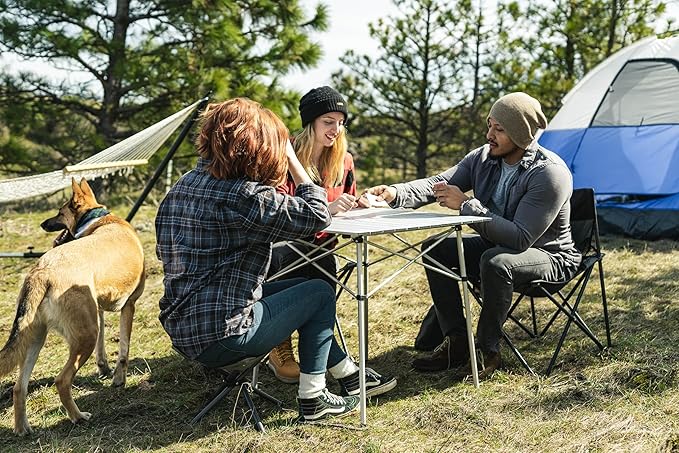 Stansport Apex Fold-Up Stool (G-140) - Black/Grey Portable and Lightweight Stool for Camping Fishing Hiking Backpacking and More - 300 lbs weight capacity
