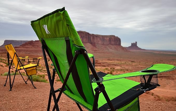 Kijaro XXL Dual Lock Portable Camping Chair - Supports Up to 400lbs - Enjoy The Outdoors in a Versatile Folding Sports &amp Outdoor Chair