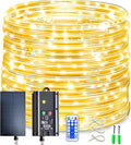 99FT 1000LED Solar Rope Lights - Warm White Solar Powered String Lights with 8 Lighting Modes IP65 Waterproof Fairy Light for Outdoor Garden Yard Tree Christmas Holiday Decor