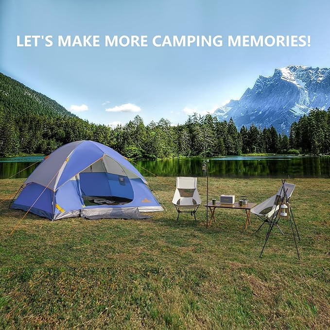 2-12 Person Tents for Camping Waterproof Backpack Double Layer Tents Perfect Picnics Fishing and Backyard Camping