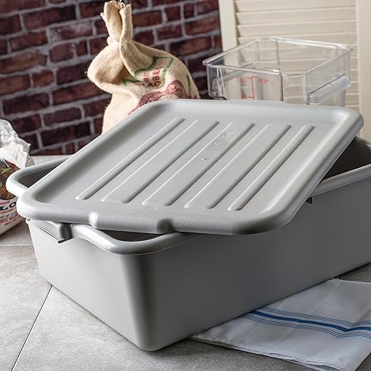 Carlisle FoodService Products 4401223 Comfort Curve Universal Bus/Utility Box Lid 15 x 20 Gray (Pack of 12)