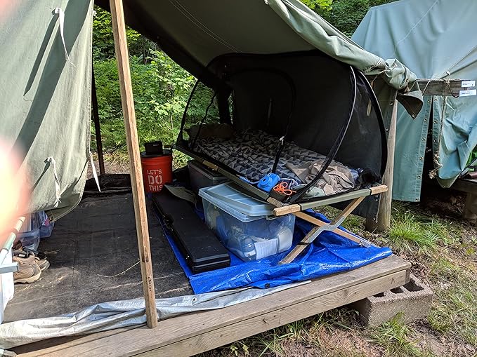 Bigger but just as Cool MosquitOasis XL Pop-Up Mosquito Net Tent for Summer Camps and Camping 80 inches Long