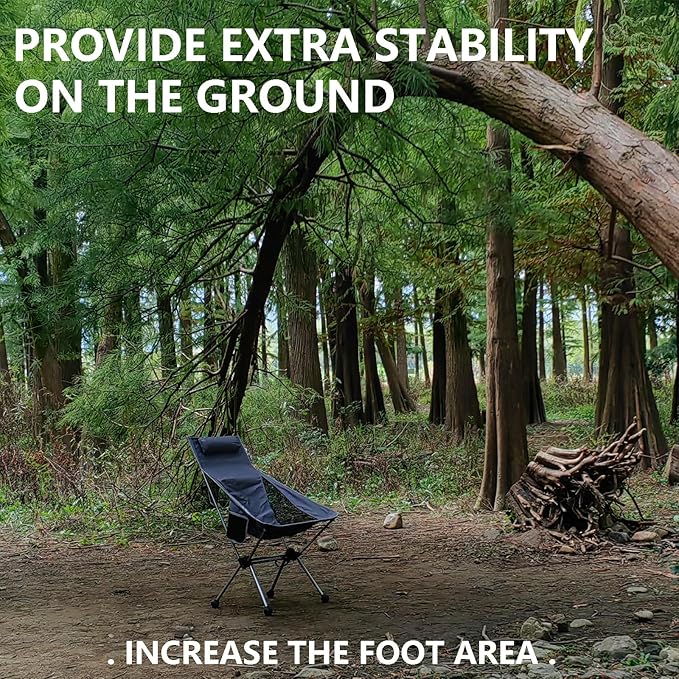 Camping Chair Feet 14mm Anti Sinking Rubber Ball Feet Helinox Chair Accessories Helinox Zero/One/Naturehike/Big Agnes Feet(Fits 14mm Legs)