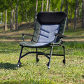 Adjustable Backrest Camping Chair for Indoor &amp Outdoor Use - Perfect for Camping Beach Hiking &amp Fishing - Robust Stainless-Steel Frame &amp 600D Fabric - Folds Easily for Portability
