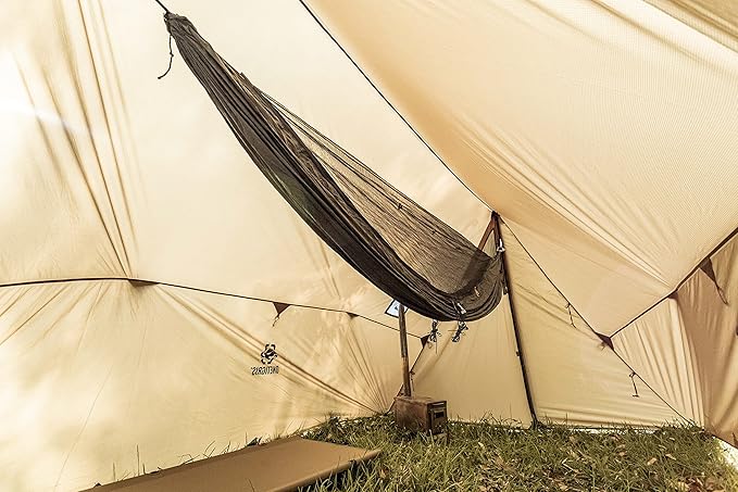 OneTigris ROCDOMUS Hot Tent with Stove Jack 3000mm Waterproof Versatile Lightweight Hammock Tent for Camping Hiking Backpacking Bushcraft Car Trips