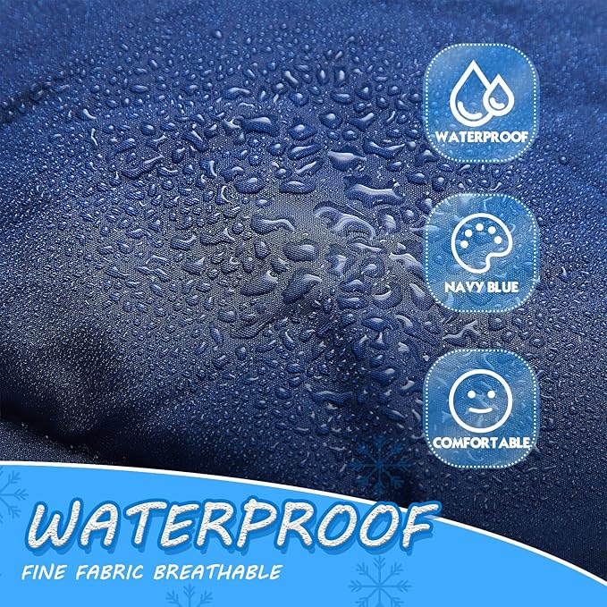 Preboun Thermal Poncho Wearable Hooded Blanket Winter Poncho Wearable Sleeping Bag Water Resistant Windproof for Men Women