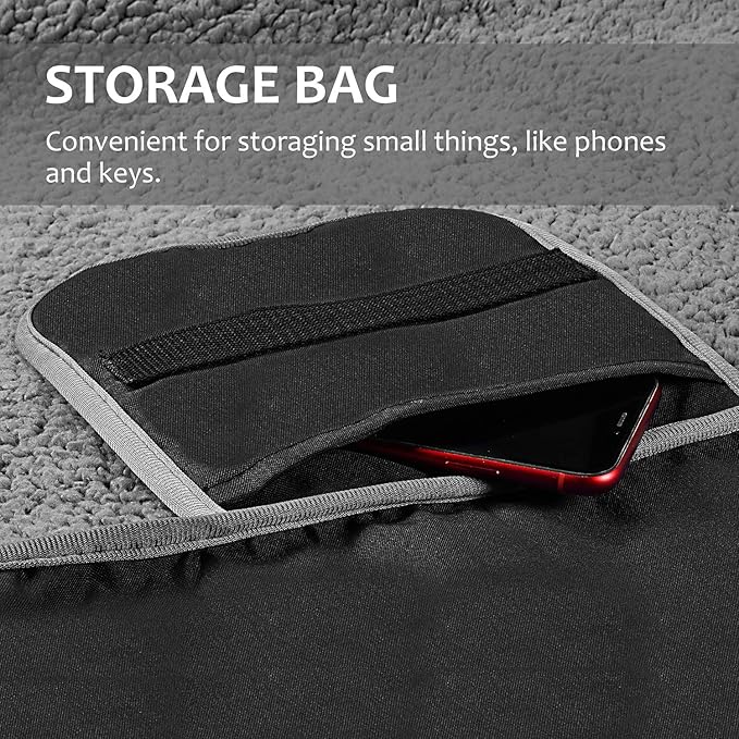 Tirrinia Large Waterproof Outdoor Blanket Soft Warm Windproof Stadium Blanket with Sherpa Fleece and Foldable for Outdoor Sport Baseball Football Beach Concerts Car