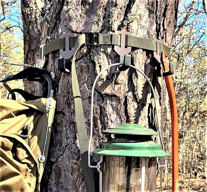 Camping Gear Hanger - NO Plastic Parts - GET Your Gear Off The Ground and Out of The Dirt! Organize Your Camp