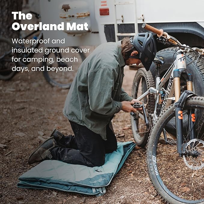 Rumpl Overland Mat – Waterproof Padded Ground Cover and Blanket Sage Green
