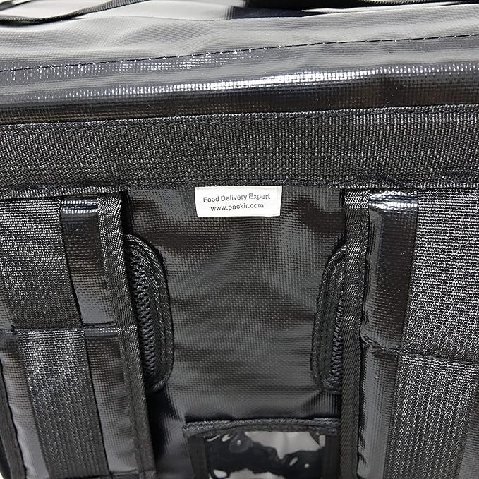 PK-66V: Insulated Food Delivery Backpack16 L x 12 W x 18 H Top LoadingTake Out Bag Thermal Delivery Bag Pizza Delivery Backpack Matte Waterproof Middle