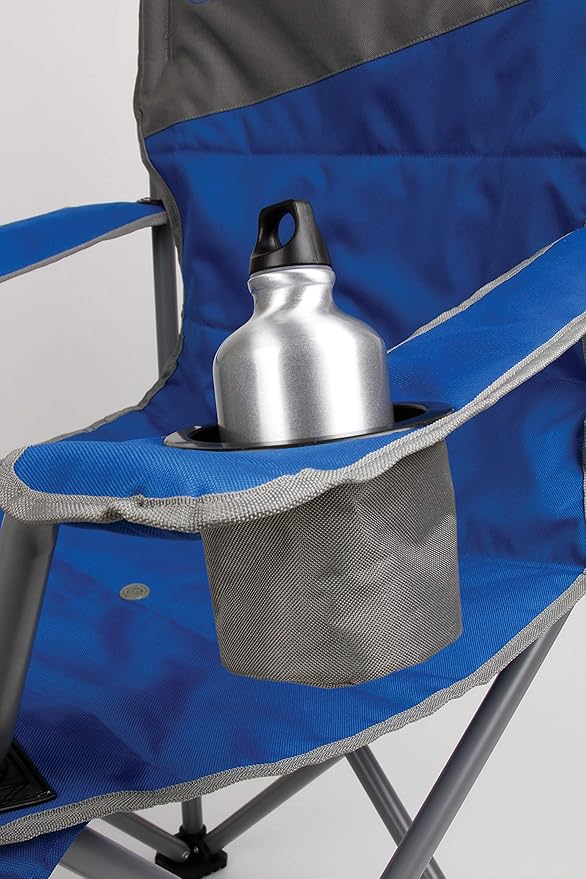 Coleman Big-N-Tall Camping Chair with Cup Holder &amp Side Pocket Water-Resistant XL Outdoor Seat Supports up to 600 lbs Great for Camping Tailgating Firepits Patio &amp More
