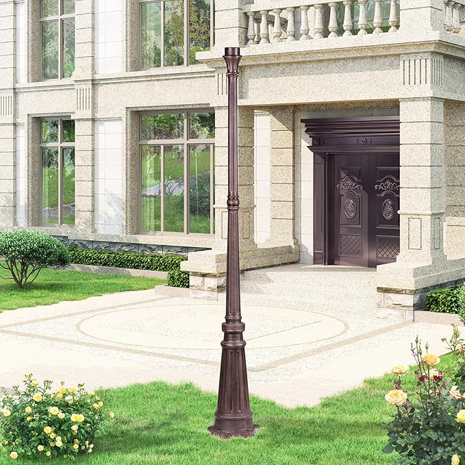 Livex Lighting 7709-58 Outdoor Cast Aluminum Post Imperial Bronze