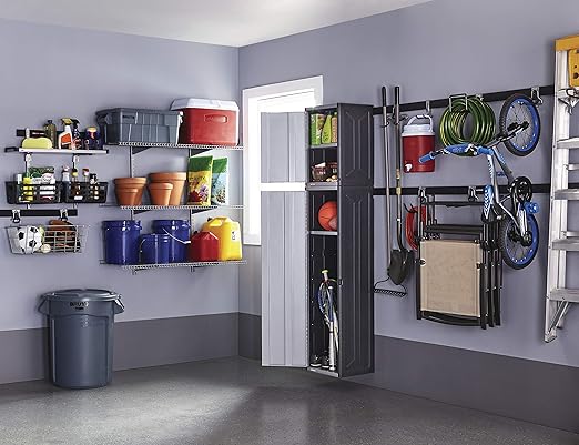 Rubbermaid Commercial Products BRUTE Tote Storage Bin with Lid 14-Gallon White Rugged/Reusable Boxes for Moving/Camping/Garage/Basement Storage Pack of 6