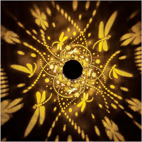 2 Pack Dragonfly Solar Lanterns Outdoor Waterproof Hanging Solar Lights Dragonfly Gifts for Women Men Metal Decorative LED Lights for Garden DecorYardPatioLawnTabletopPathwayLandscape