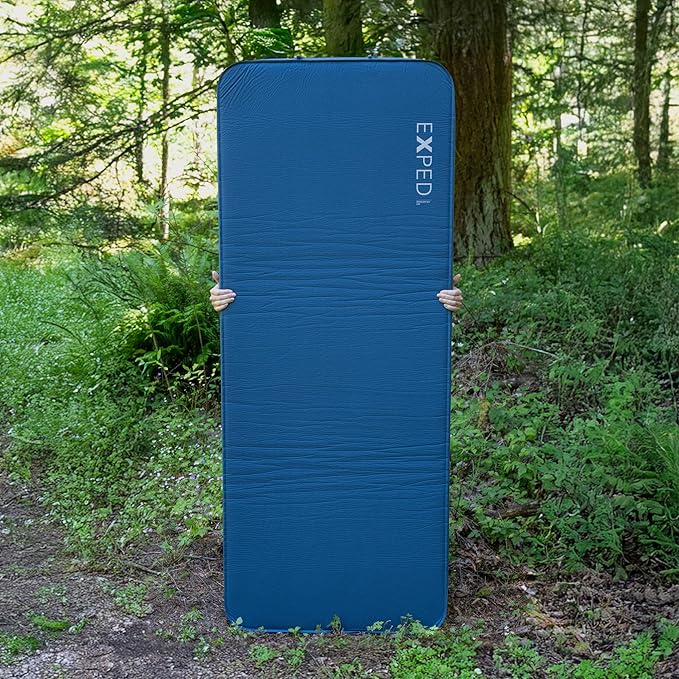 Exped DeepSleep Mat Single LW - Self Inflating Firm Car Sleeping Mat 3” Foam Pad Pump Included