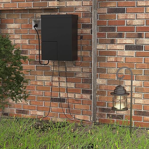 GOODSMANN Low Voltage Transformer Landscape Lighting 900W Power Supply with Sensor Timer and Weather Shield 12V Output 9920-0900-01