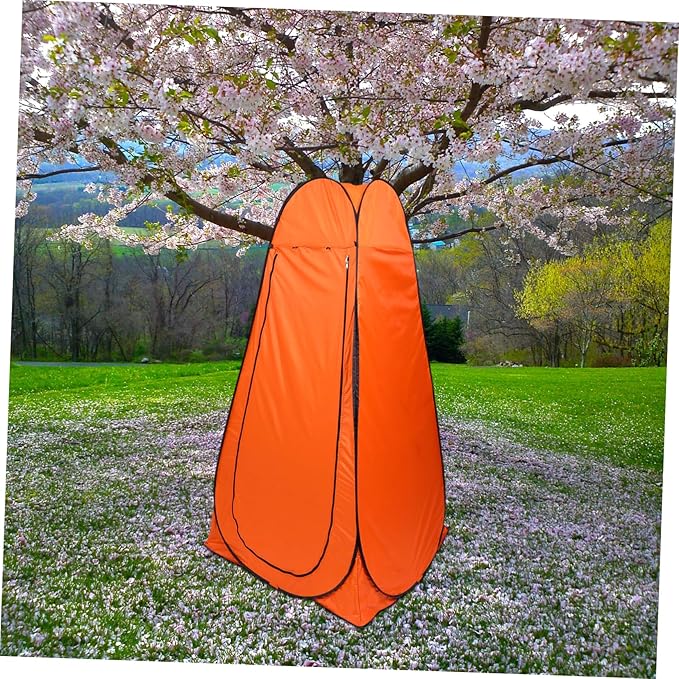 1Pc Portable Privacy Shower Tent Movable Camping Tent for Outdoor Use Windproof Dressing Room with Space Easy Setup Storage for Camping Fishing Beach Events