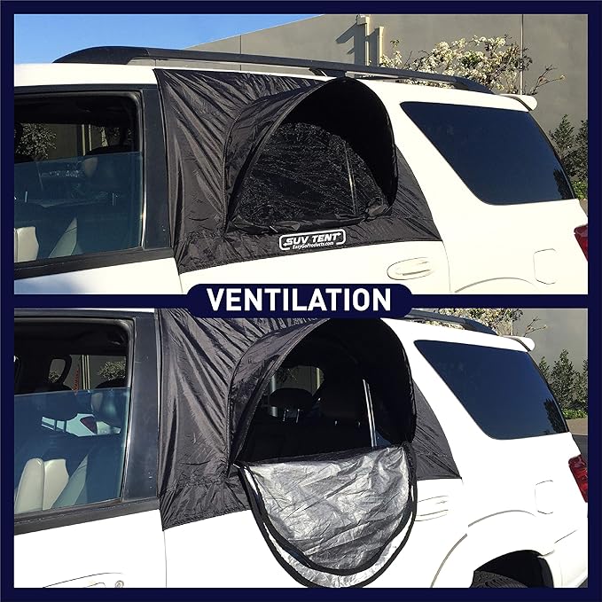 SUV Tent Car Camping Tent Tent Works as Vent Bug Guard and Sun Screen Canopy - Great Car Camping Accessory