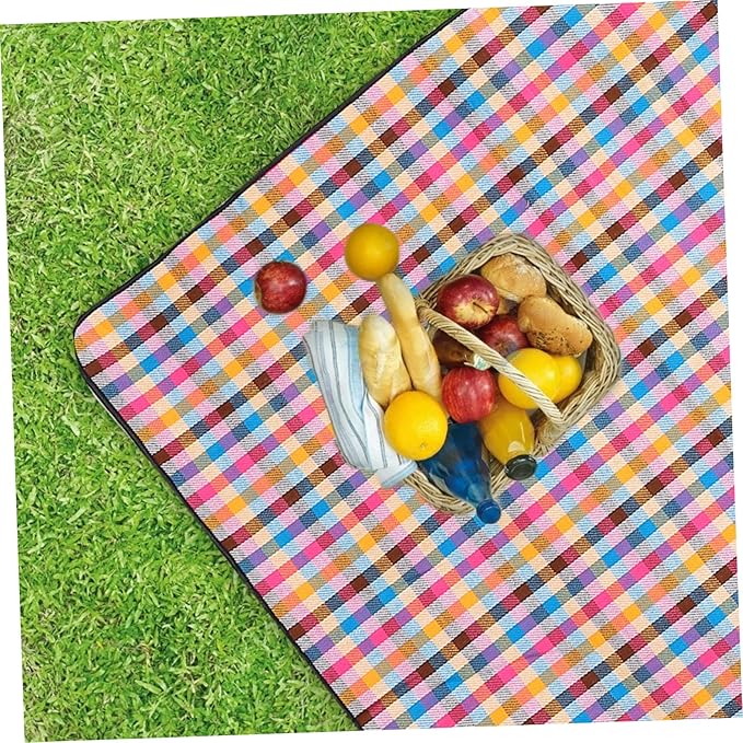 Portable Picnic Blanket Extra Large Camping Mat Beach Rug Thicken Picnic Cushion for Outdoor Activities Lightweight for Travel