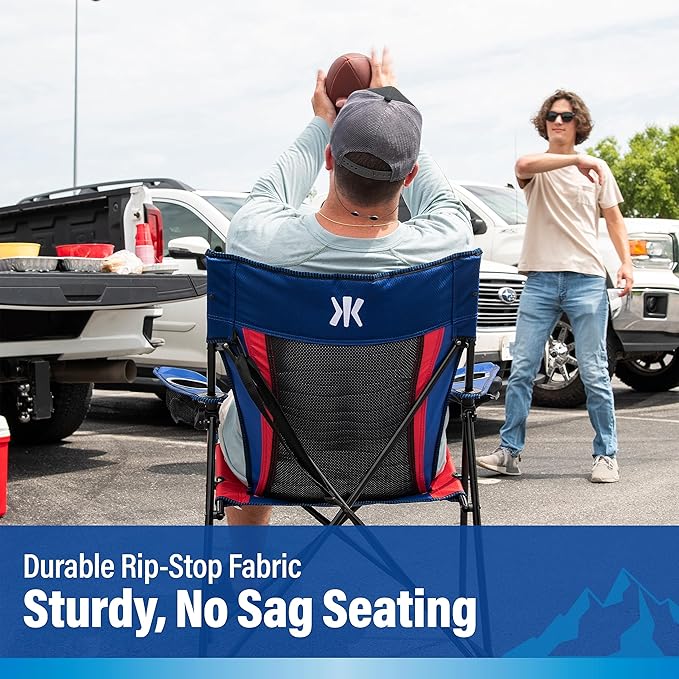Kijaro Dual Lock Pro NFL Sports Fan Foldign Chair 26 L x 35.5 W x 37 H New York Giants