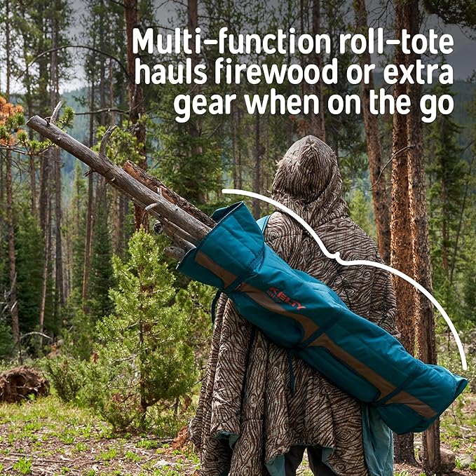 Kelty Low Loveseat Oversized 2-Person Heavy Duty Folding Camp Chair Double Seat for Soccer Games Tailgating Beach Days (Low Height/Deep Lake)