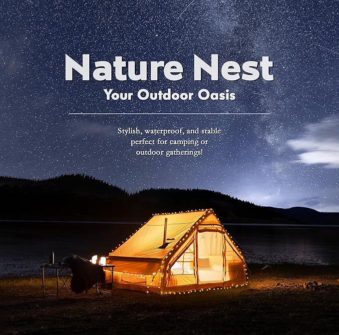 EROMMY 4/6/8/12 Person Inflatable Tent with Skylight 4 Season Blow Up Tents with Hand Pump for Outdoor Camping &amp Hiking Easy Set-up Windproof Sunproof Waterproof