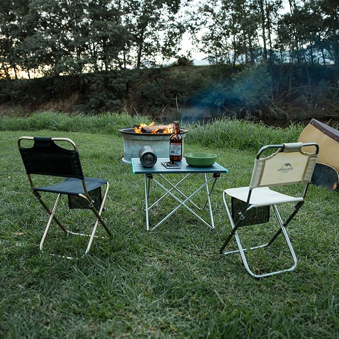 Naturehike FT08 Portable Camping Table Ultralight Aluminum Folding Beach Table with Carry Bag for Outdoor Cooking Picnic Camp Boat Travel